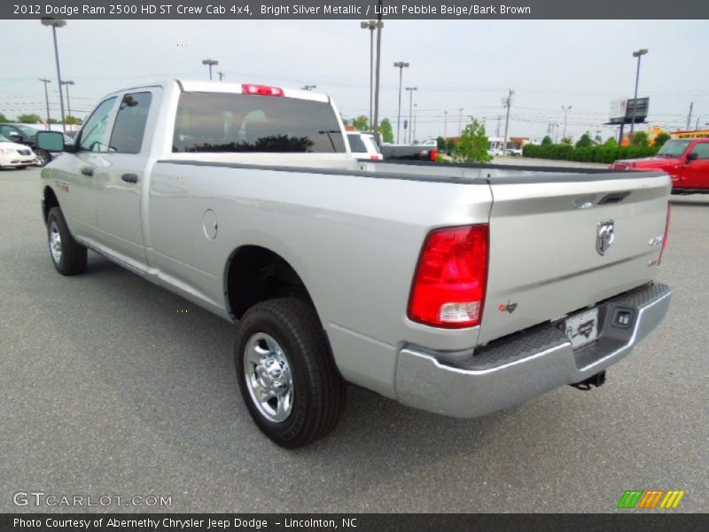 Bright Silver Metallic / Light Pebble Beige/Bark Brown 2012 Dodge Ram 2500 HD ST Crew Cab 4x4
