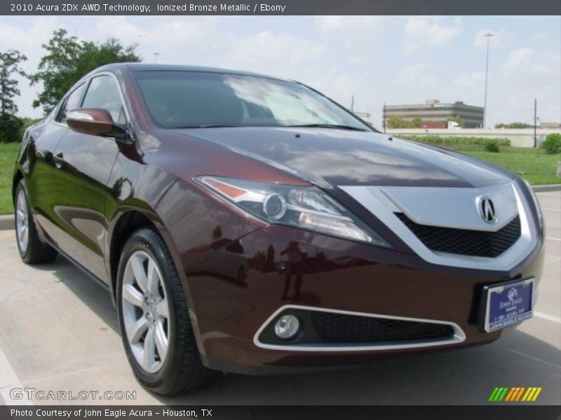Ionized Bronze Metallic / Ebony 2010 Acura ZDX AWD Technology