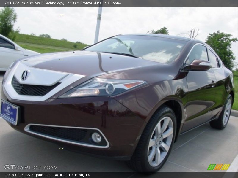 Ionized Bronze Metallic / Ebony 2010 Acura ZDX AWD Technology