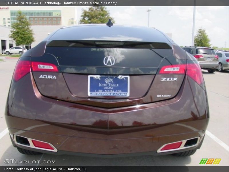 Ionized Bronze Metallic / Ebony 2010 Acura ZDX AWD Technology