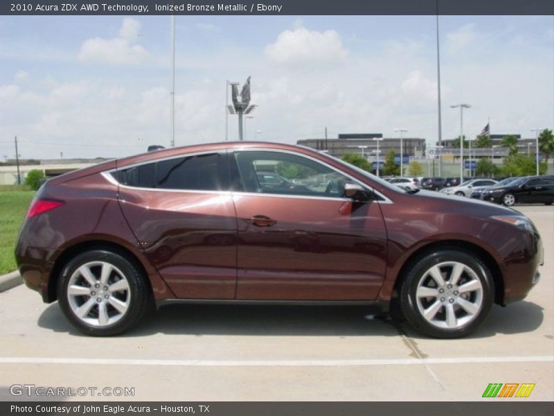 Ionized Bronze Metallic / Ebony 2010 Acura ZDX AWD Technology