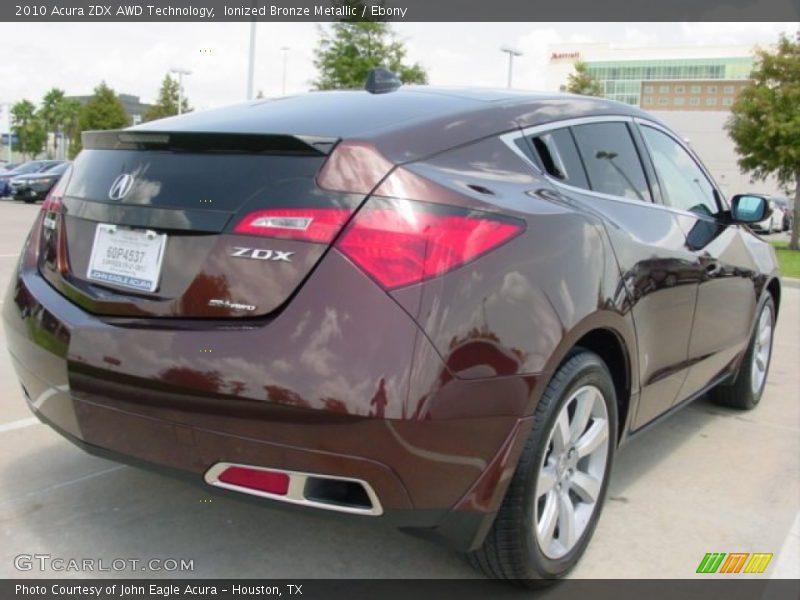 Ionized Bronze Metallic / Ebony 2010 Acura ZDX AWD Technology