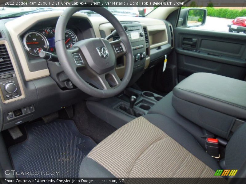 Light Pebble Beige/Bark Brown Interior - 2012 Ram 2500 HD ST Crew Cab 4x4 