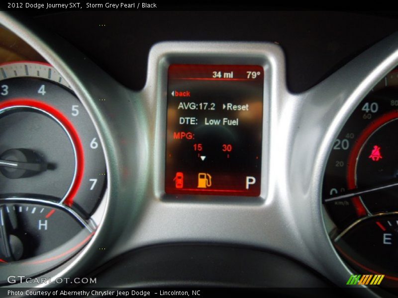 Storm Grey Pearl / Black 2012 Dodge Journey SXT