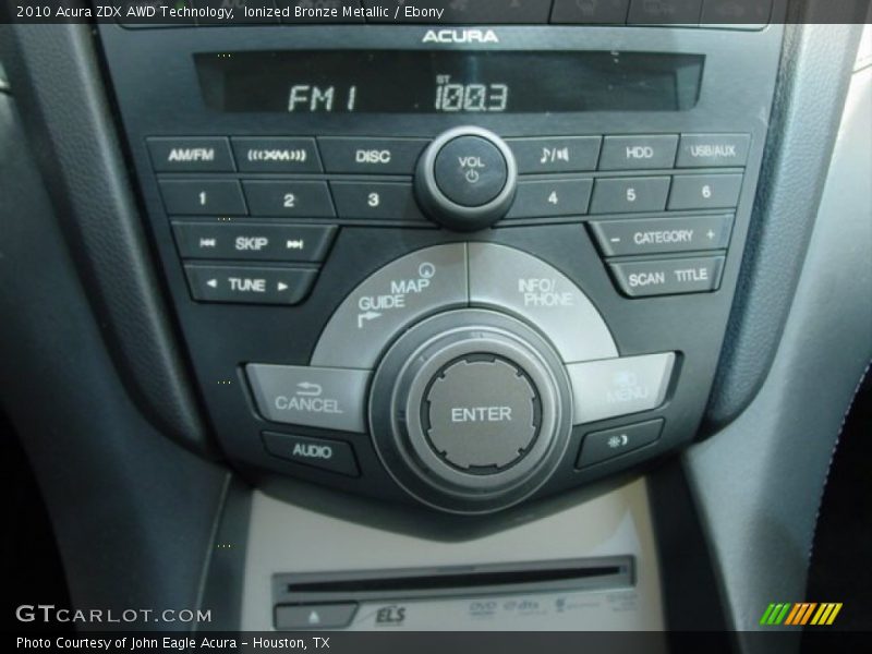 Ionized Bronze Metallic / Ebony 2010 Acura ZDX AWD Technology