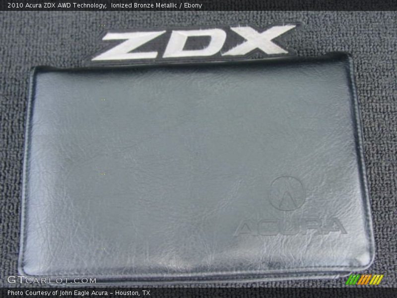 Ionized Bronze Metallic / Ebony 2010 Acura ZDX AWD Technology
