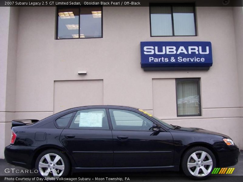 Obsidian Black Pearl / Off-Black 2007 Subaru Legacy 2.5 GT Limited Sedan