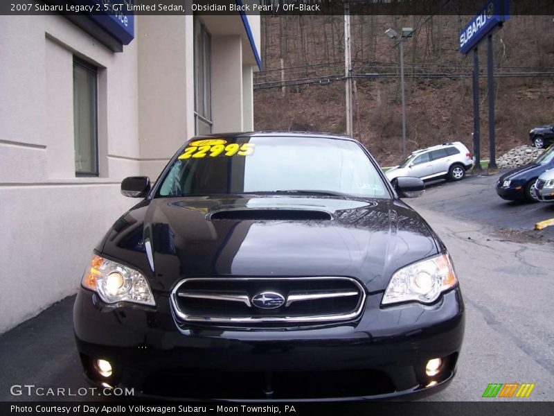 Obsidian Black Pearl / Off-Black 2007 Subaru Legacy 2.5 GT Limited Sedan