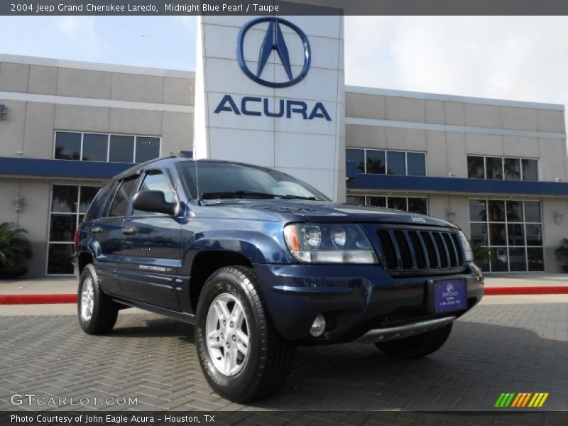 Midnight Blue Pearl / Taupe 2004 Jeep Grand Cherokee Laredo