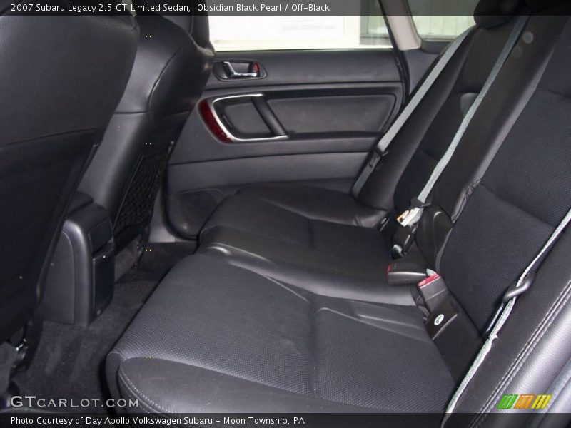 Obsidian Black Pearl / Off-Black 2007 Subaru Legacy 2.5 GT Limited Sedan
