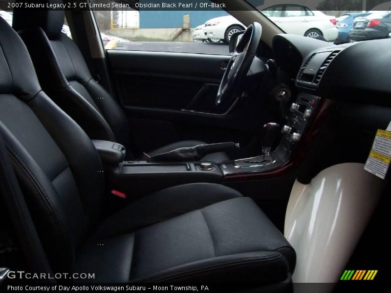 Obsidian Black Pearl / Off-Black 2007 Subaru Legacy 2.5 GT Limited Sedan