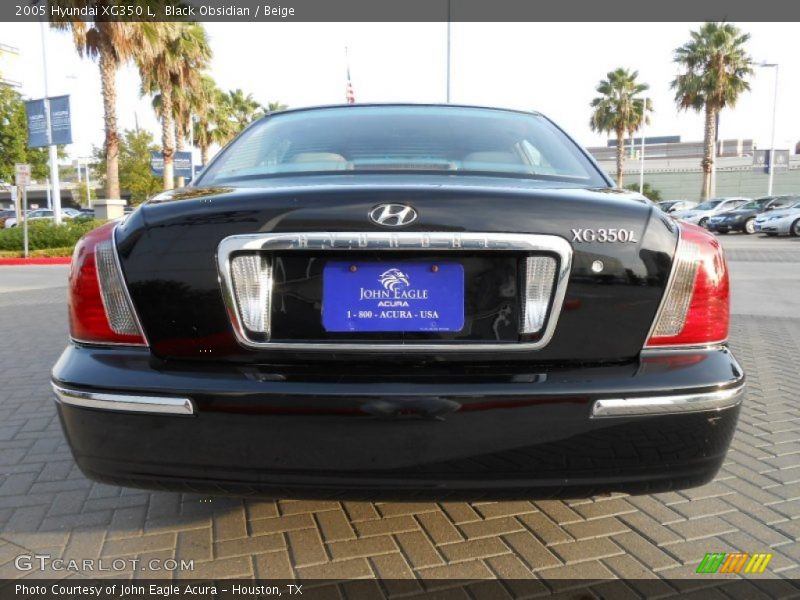Black Obsidian / Beige 2005 Hyundai XG350 L