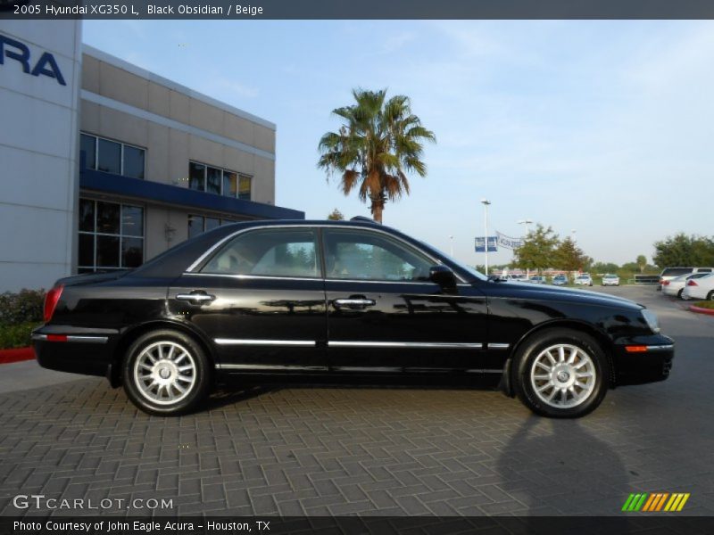 Black Obsidian / Beige 2005 Hyundai XG350 L