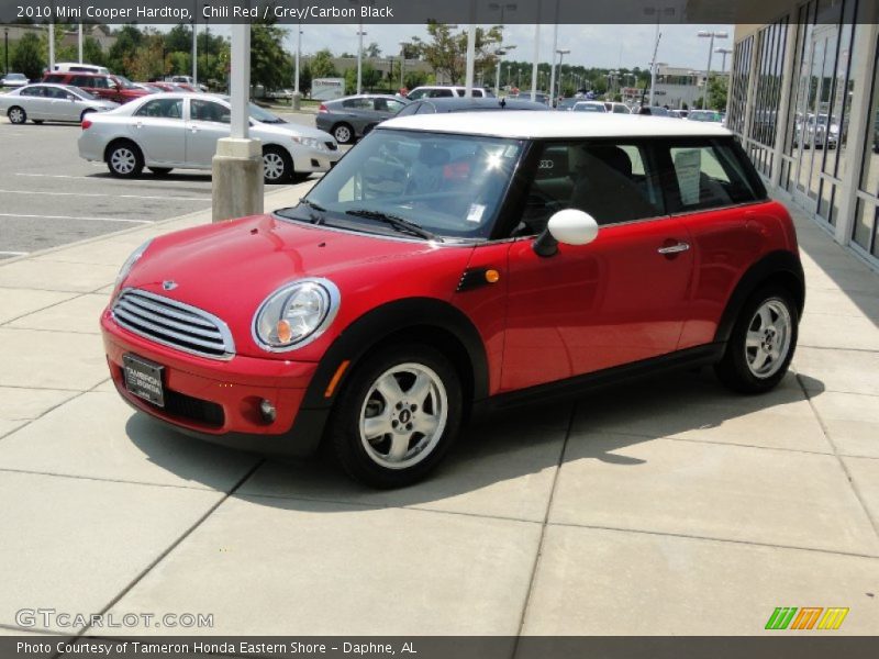 Chili Red / Grey/Carbon Black 2010 Mini Cooper Hardtop
