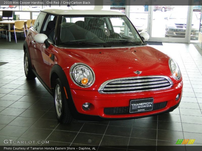 Chili Red / Grey/Carbon Black 2010 Mini Cooper Hardtop