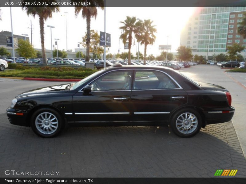 Black Obsidian / Beige 2005 Hyundai XG350 L