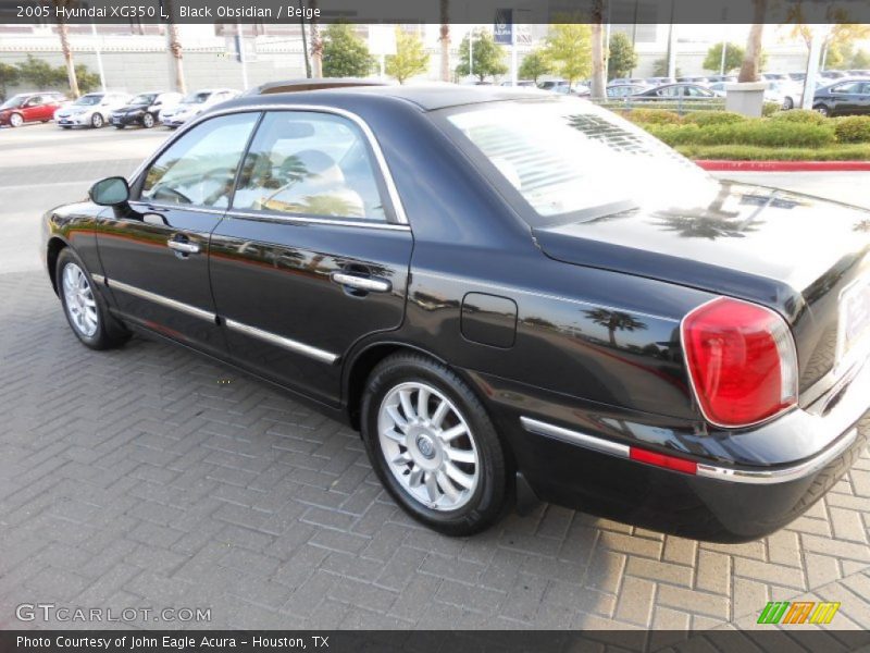 Black Obsidian / Beige 2005 Hyundai XG350 L