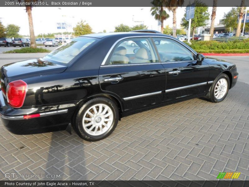 Black Obsidian / Beige 2005 Hyundai XG350 L