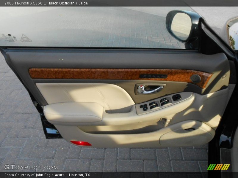 Black Obsidian / Beige 2005 Hyundai XG350 L