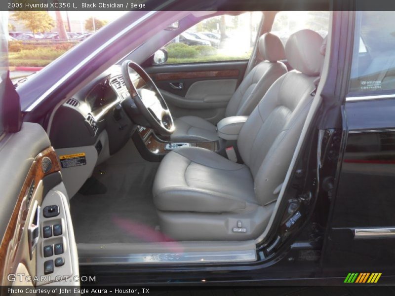 Black Obsidian / Beige 2005 Hyundai XG350 L