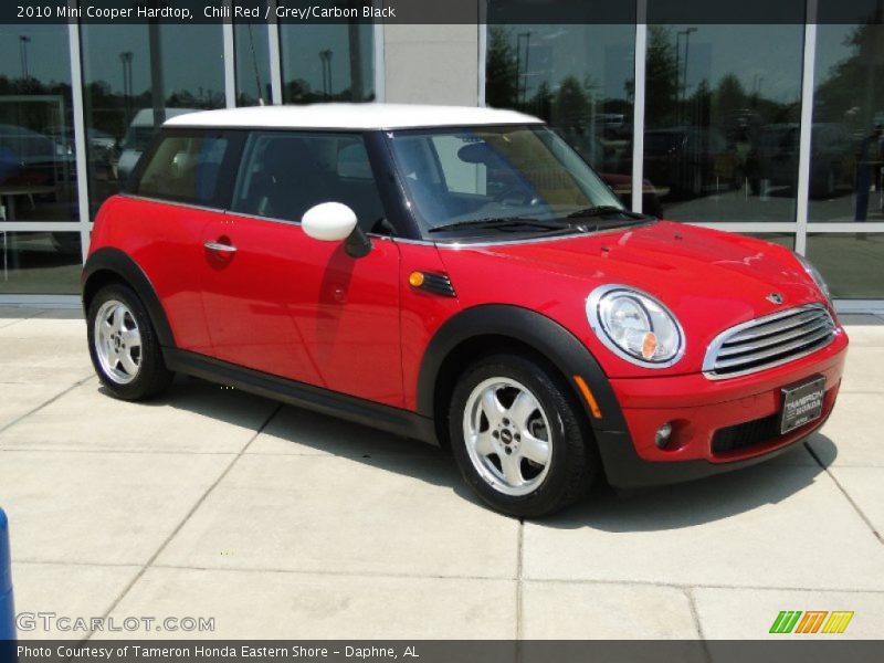 Chili Red / Grey/Carbon Black 2010 Mini Cooper Hardtop