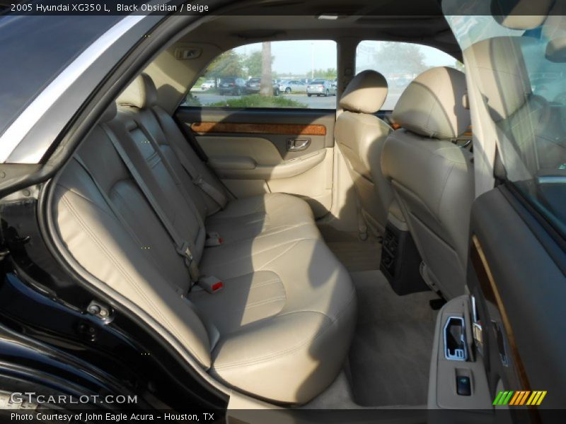 Black Obsidian / Beige 2005 Hyundai XG350 L