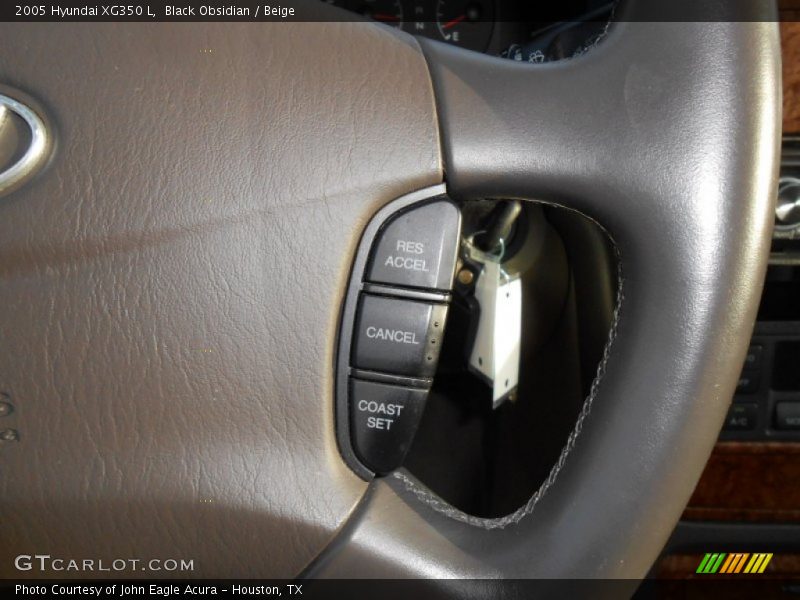 Black Obsidian / Beige 2005 Hyundai XG350 L
