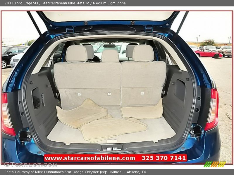 Mediterranean Blue Metallic / Medium Light Stone 2011 Ford Edge SEL