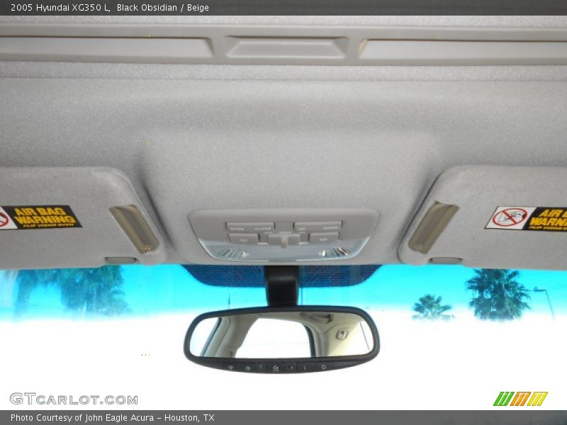 Black Obsidian / Beige 2005 Hyundai XG350 L