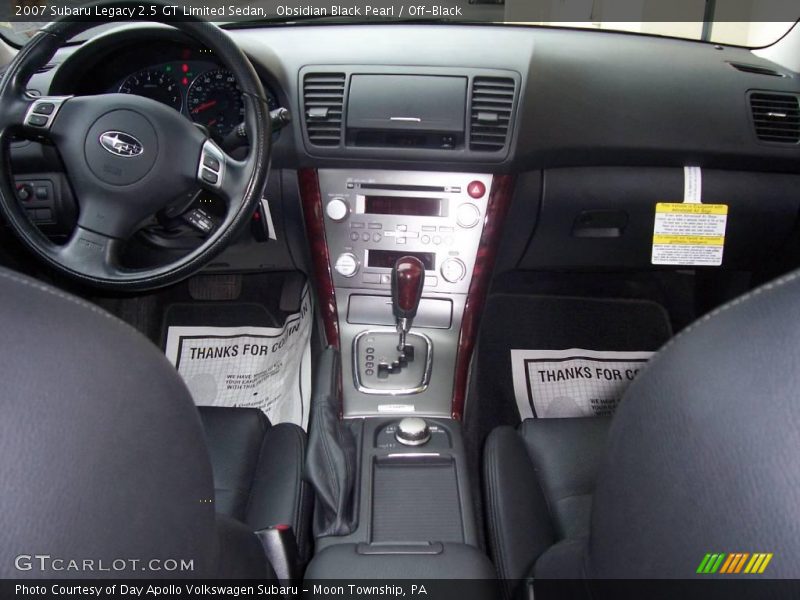 Obsidian Black Pearl / Off-Black 2007 Subaru Legacy 2.5 GT Limited Sedan