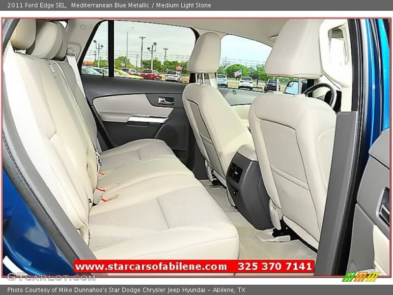 Mediterranean Blue Metallic / Medium Light Stone 2011 Ford Edge SEL
