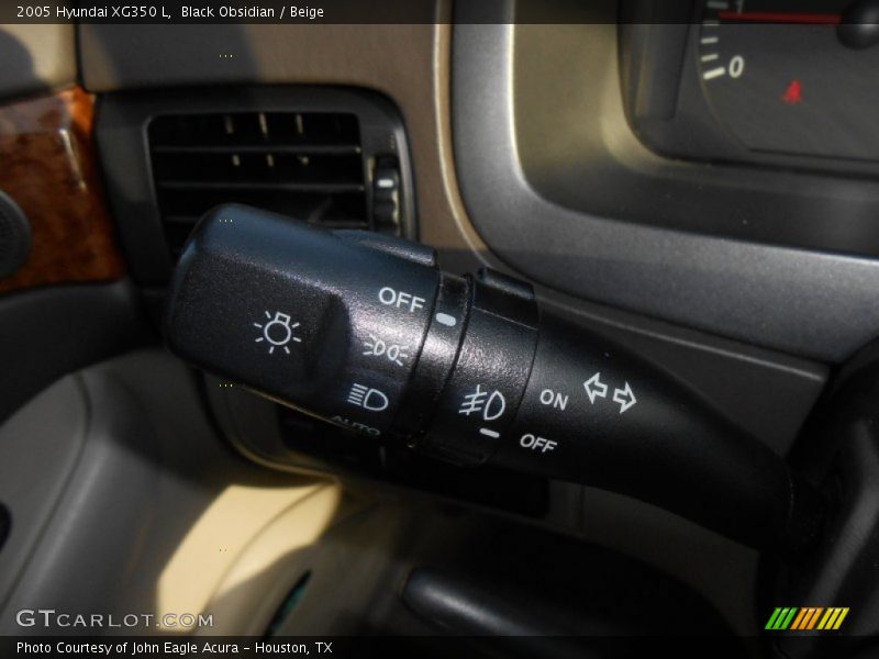 Black Obsidian / Beige 2005 Hyundai XG350 L