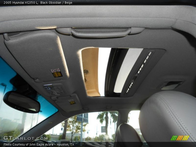 Black Obsidian / Beige 2005 Hyundai XG350 L