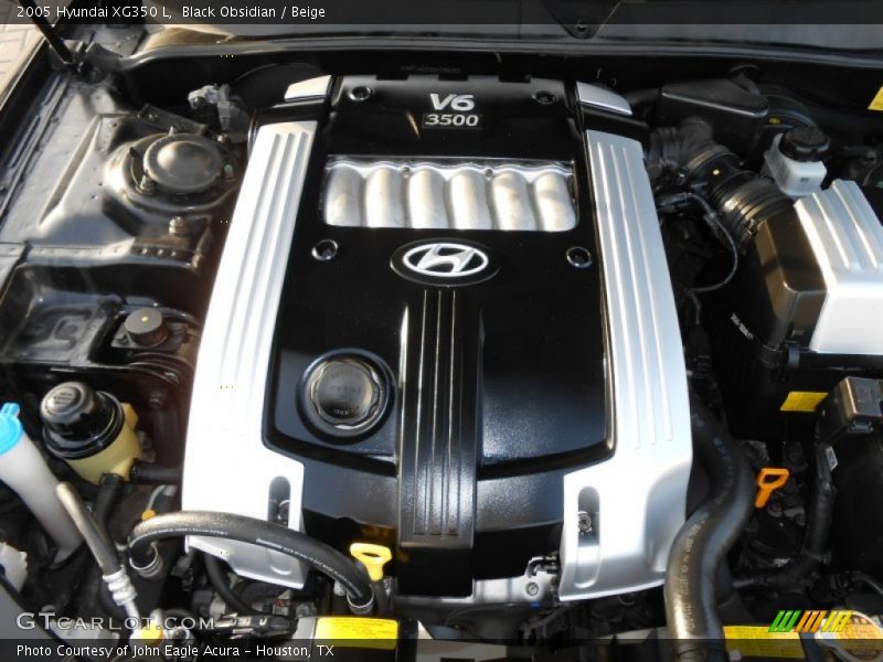 Black Obsidian / Beige 2005 Hyundai XG350 L