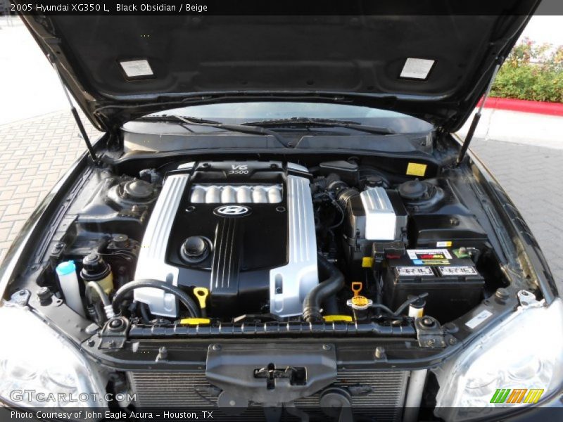Black Obsidian / Beige 2005 Hyundai XG350 L