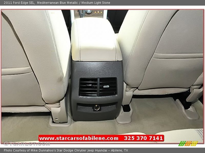 Mediterranean Blue Metallic / Medium Light Stone 2011 Ford Edge SEL