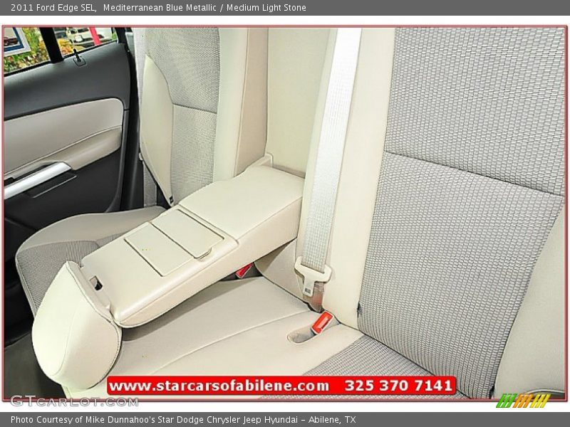 Mediterranean Blue Metallic / Medium Light Stone 2011 Ford Edge SEL
