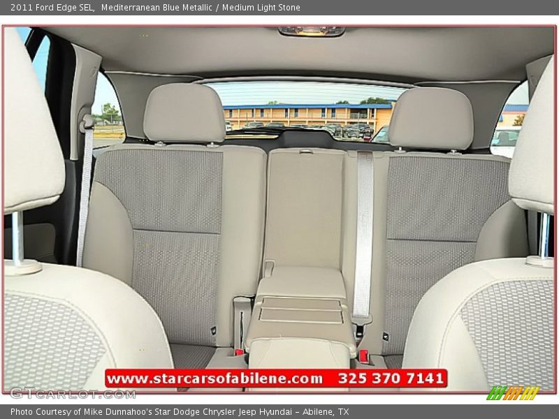 Mediterranean Blue Metallic / Medium Light Stone 2011 Ford Edge SEL