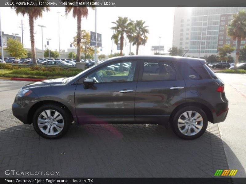 Polished Metal Metallic / Ebony 2010 Acura RDX Technology