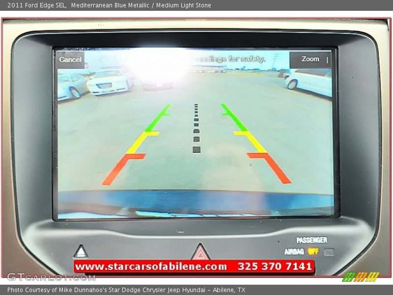 Mediterranean Blue Metallic / Medium Light Stone 2011 Ford Edge SEL