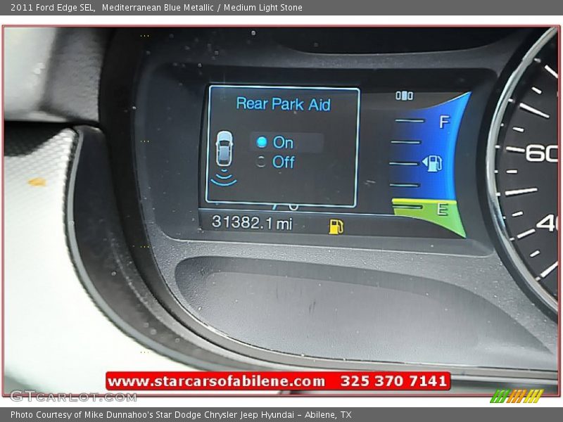 Mediterranean Blue Metallic / Medium Light Stone 2011 Ford Edge SEL