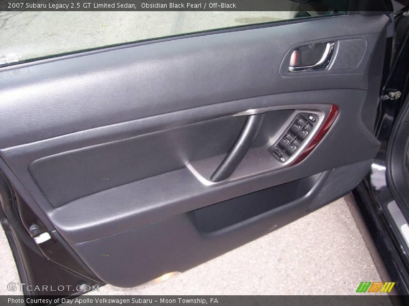 Obsidian Black Pearl / Off-Black 2007 Subaru Legacy 2.5 GT Limited Sedan