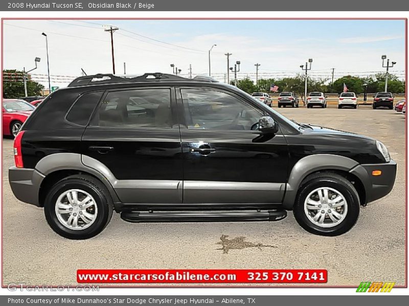 Obsidian Black / Beige 2008 Hyundai Tucson SE