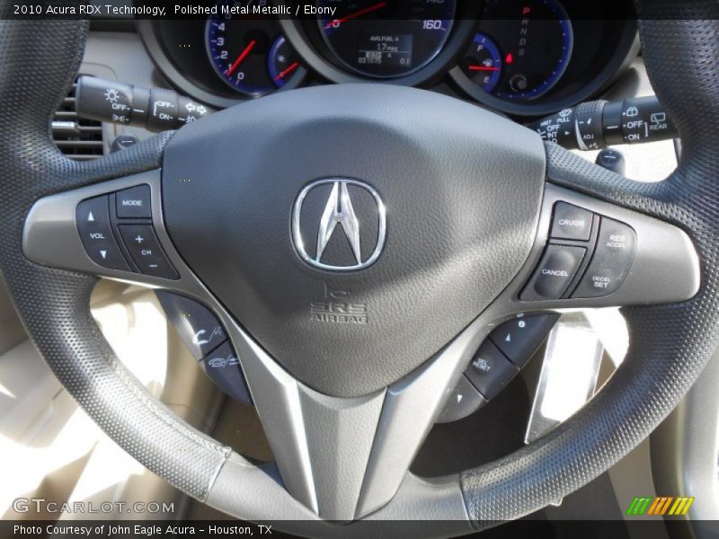 Polished Metal Metallic / Ebony 2010 Acura RDX Technology