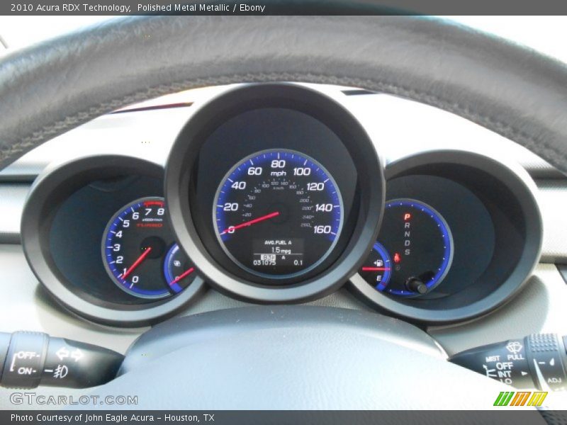 Polished Metal Metallic / Ebony 2010 Acura RDX Technology