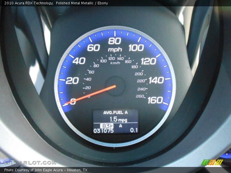 Polished Metal Metallic / Ebony 2010 Acura RDX Technology