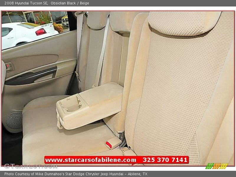Obsidian Black / Beige 2008 Hyundai Tucson SE