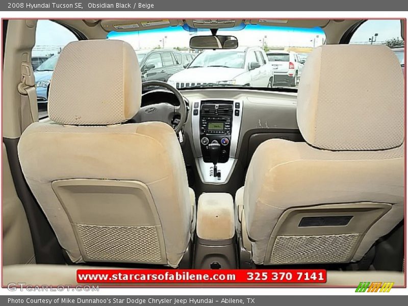 Obsidian Black / Beige 2008 Hyundai Tucson SE