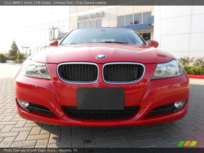 Crimson Red / Gray Dakota Leather 2011 BMW 3 Series 328i Sedan