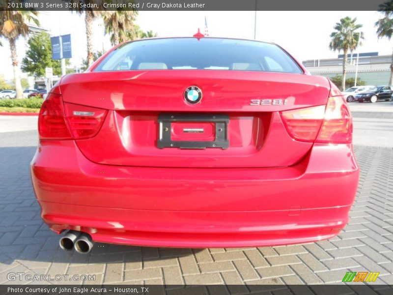 Crimson Red / Gray Dakota Leather 2011 BMW 3 Series 328i Sedan